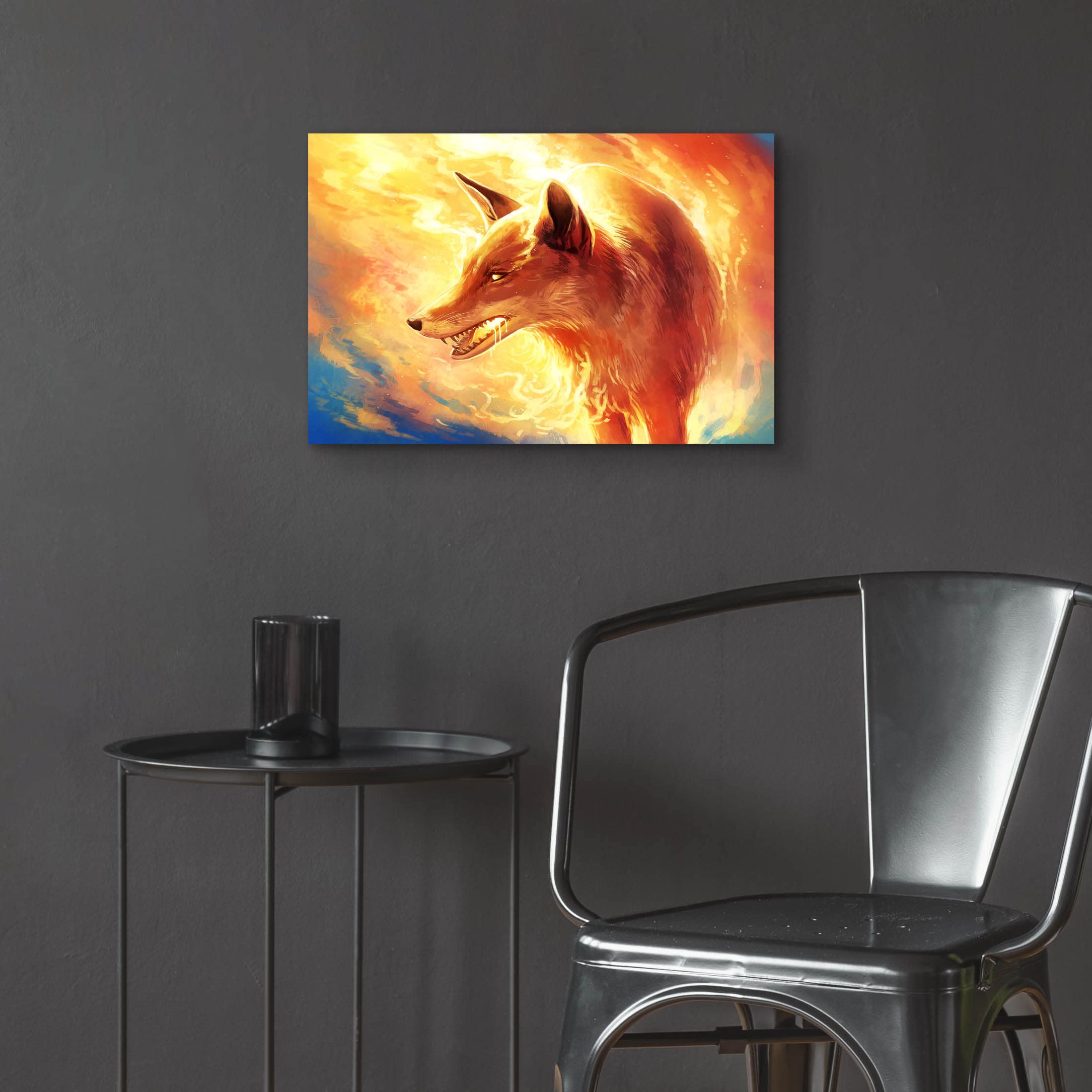 Amazon.com: Epic Art 'Fire Fox' by JoJoesArt, Acrylic Glass Wall